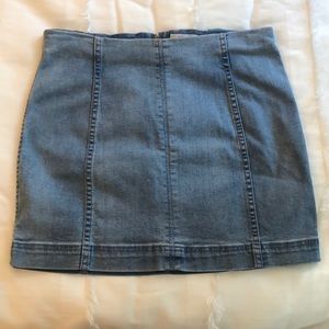 Blue Jean Mini Skirt